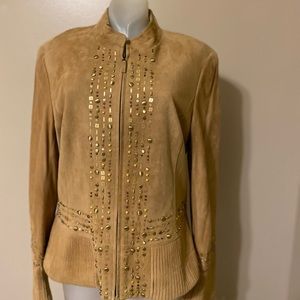 Lafayette 148 New York suede leather jacket